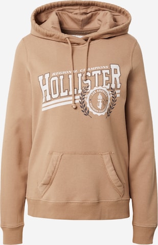 HOLLISTER Sweatshirt in Braun: predná strana