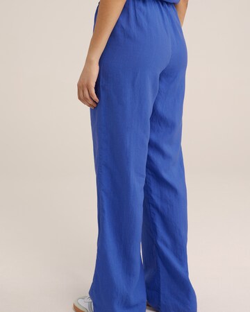 WE Fashion Wide leg Broek in Blauw