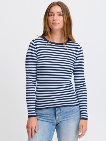 ICHI Pullover 'Diane' in Blau: Vorderseite