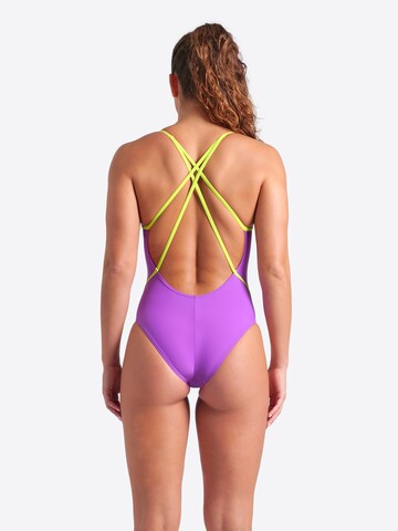 Bustino Costume intero 'WEB BACK SOLID' di ARENA in lilla