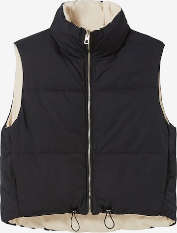 Gilet Bershka en noir : devant