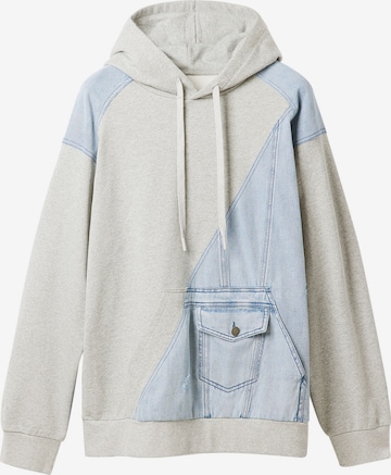 Sweat-shirt Desigual en gris : devant