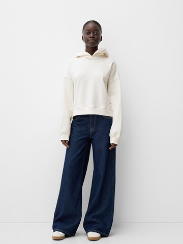 Bershka Sweatshirt i hvid