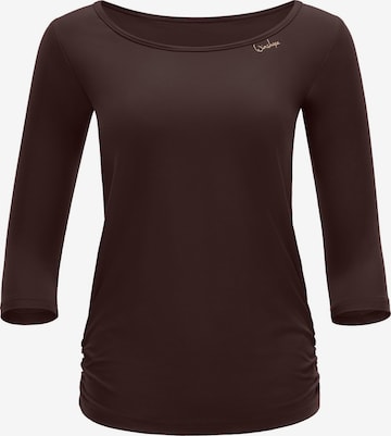 Winshape Спортивный топ ' AET139LS ' в Коричневый: спереди