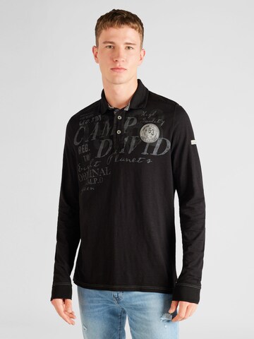 CAMP DAVID Shirt in Schwarz: Vorderseite