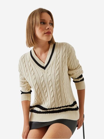 Bianco Lucci Kampsun 'Pullover', värv beež