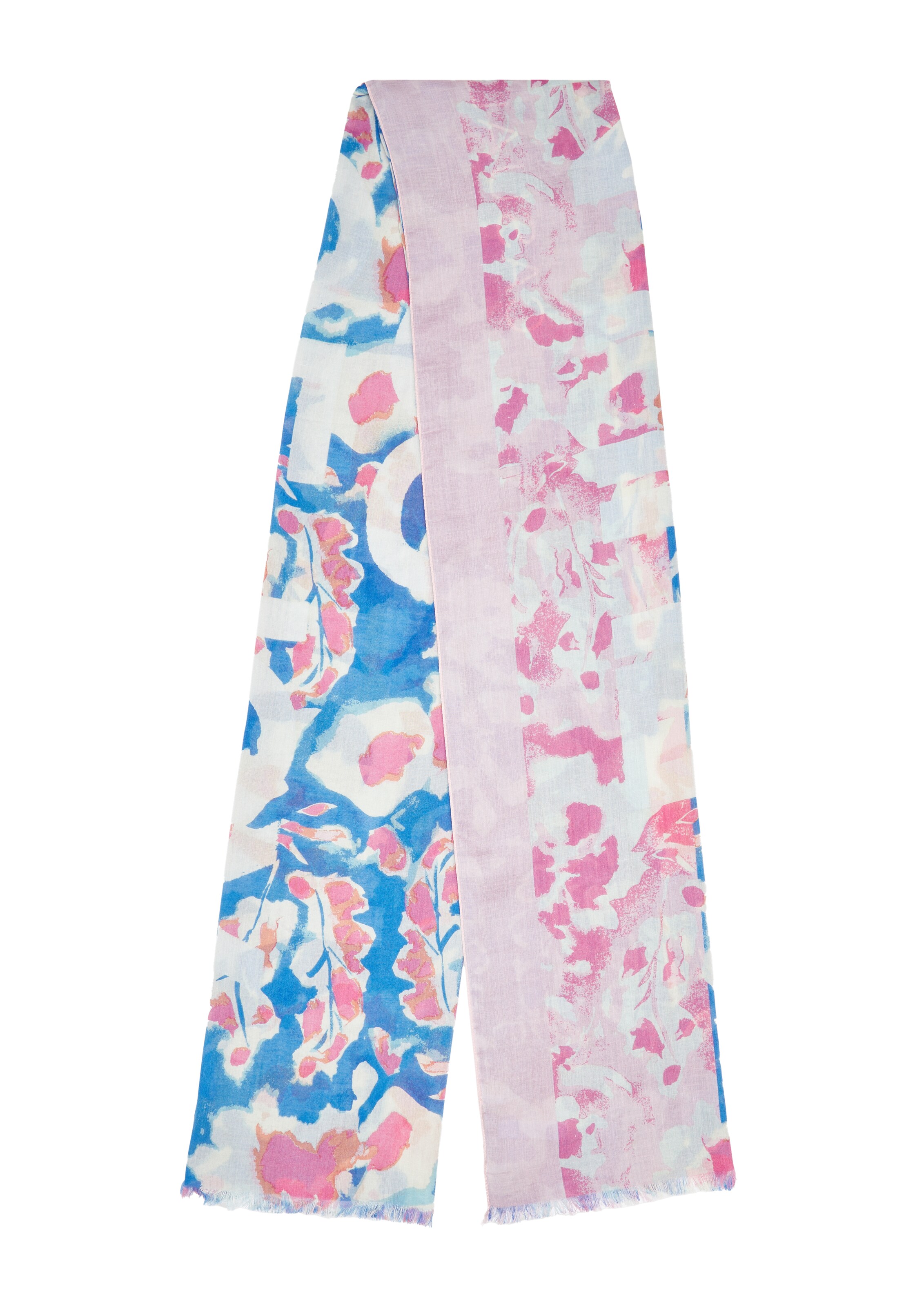 Écharpe comma casual identity en bleu : devant