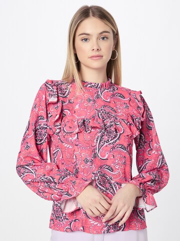 Wallis Curve Bluse in Pink: predná strana