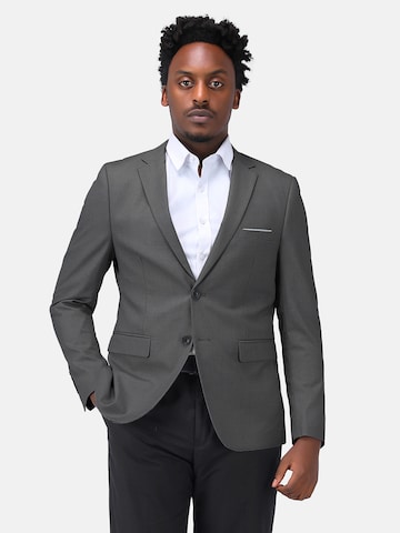 YOUTHUP Slim fit Suit Jacket 'Duplo' in Grey: front