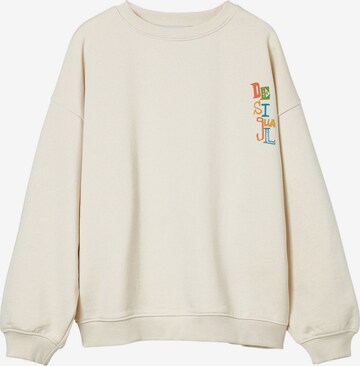 Desigual Sweatshirt in Beige: voorkant