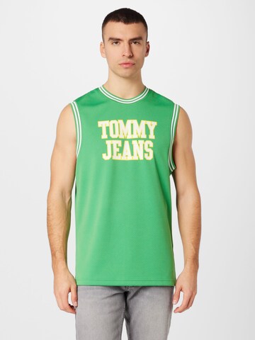 Tommy Jeans Paita värissä vihreä: edessä