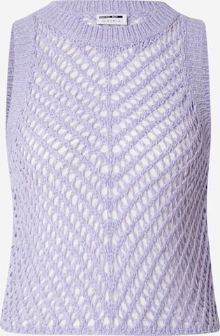 Noisy may Vyšívaný top 'NMSALLY' - Fialová: predná strana