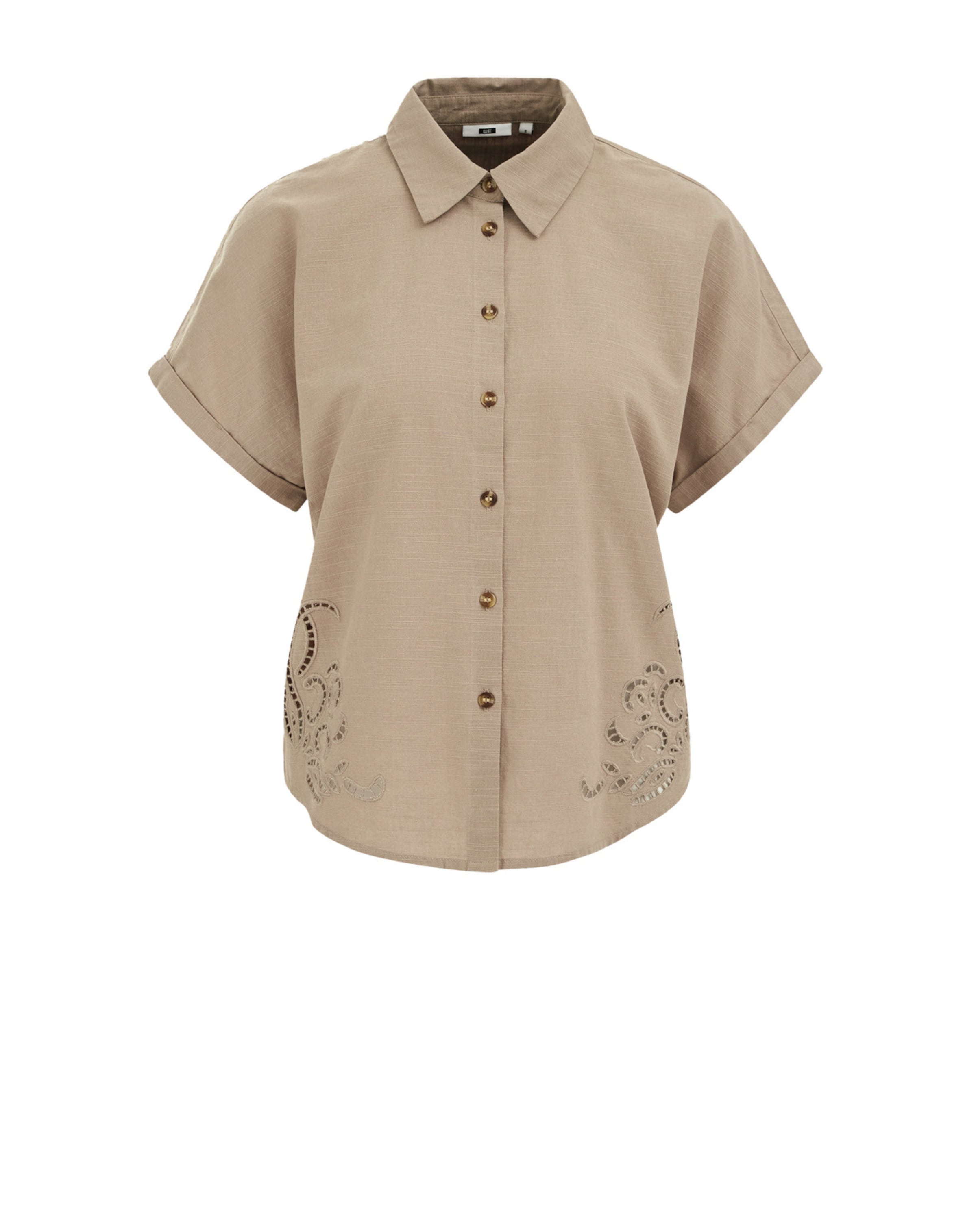 WE Fashion Blúz - bézs: elől