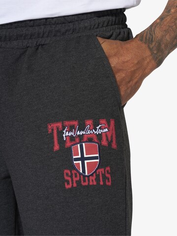 Jan Vanderstorm Tapered Workout Pants 'Thibor' in Grey