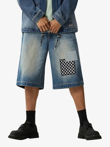 Evisu Regular Shorts in Blau: Vorderseite