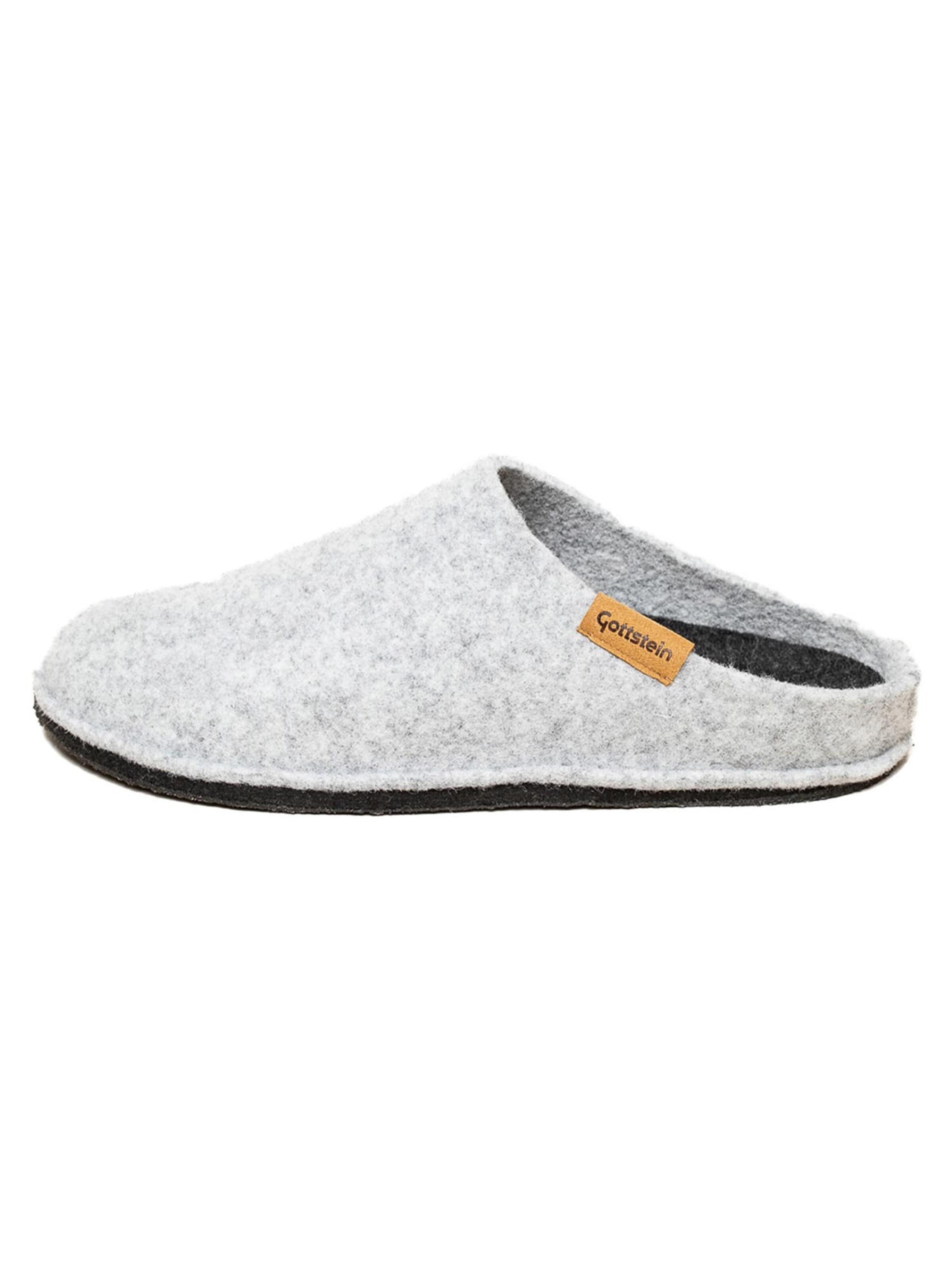 Gottstein Hausschuh 'Classic-Co'‌‌‌‌‌‌‌‌ in Grau: Vorderseite