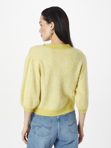 MSCH COPENHAGEN Knit Cardigan 'Piga Zenie' in Yellow