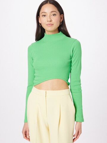 Nasty Gal Sweater in Green: front