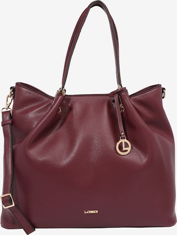 L.CREDI Shoulder Bag in Red: front