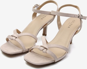 Celena Sandalen met riem 'Chizitelu' in Beige