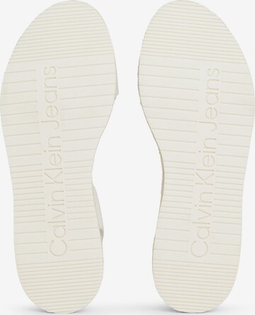 Calvin Klein Jeans Sandalen met riem in Wit