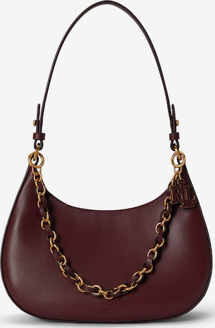 Borsa a spalla di Lauren Ralph Lauren in rosso: frontale