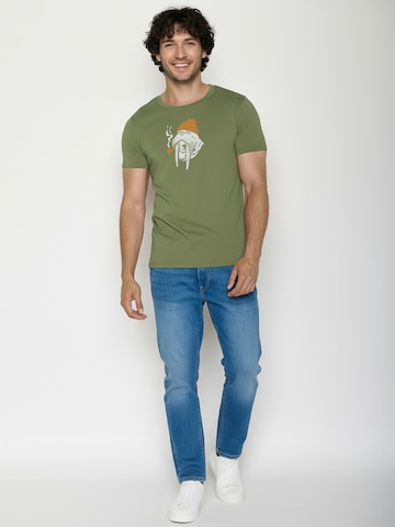 Maglietta ' Guide Smokey Walrus ' di GREENBOMB in verde