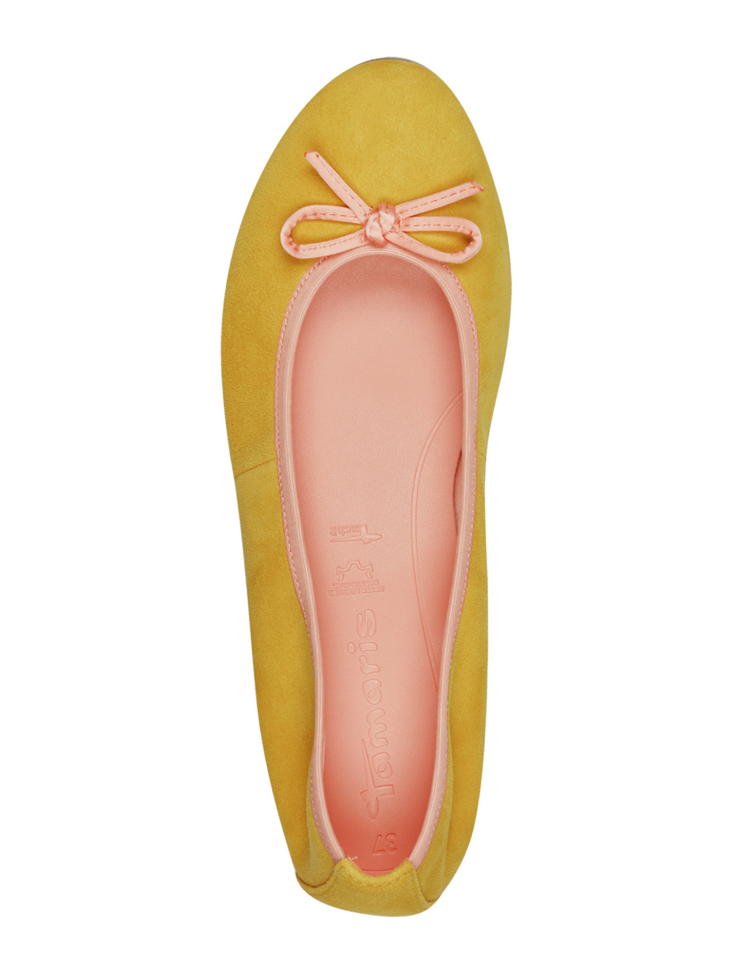 Tamaris Ballet Flats in Yellow