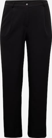 Trendyol Curve - Pierna ancha Pantalón plisado en negro: frente