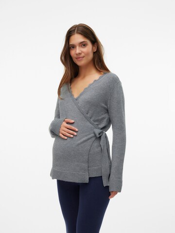 MAMALICIOUS Pullover in Grau: Vorderseite