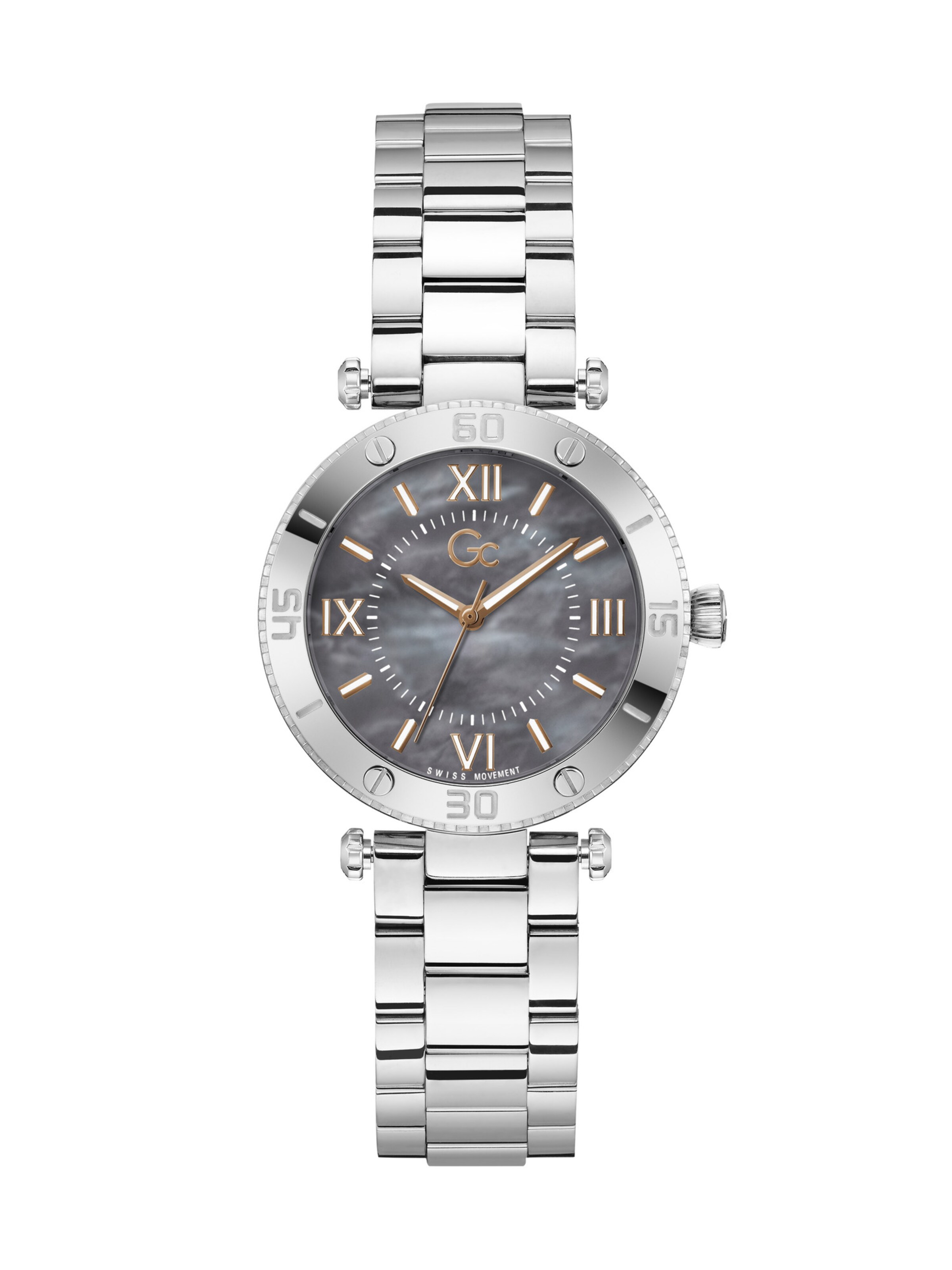 Gc Analoguhr 'Muse' in Silber: Vorderseite