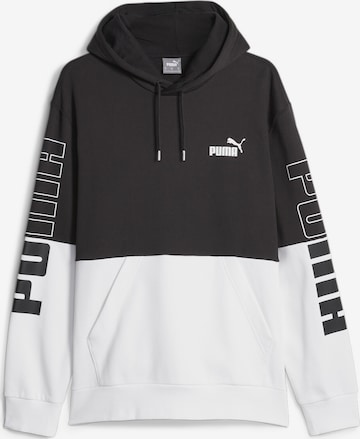 PUMA Athletic Sweatshirt in Black: front