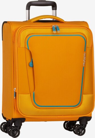American Tourister Cart ' Pulsonic Spinner 55 EXP ' in Orange: front