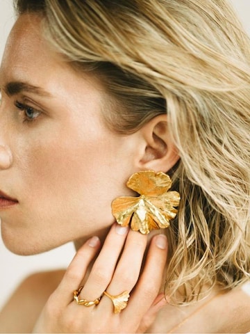 Boucles d'oreilles 'Flora Rise' Les Reines en or