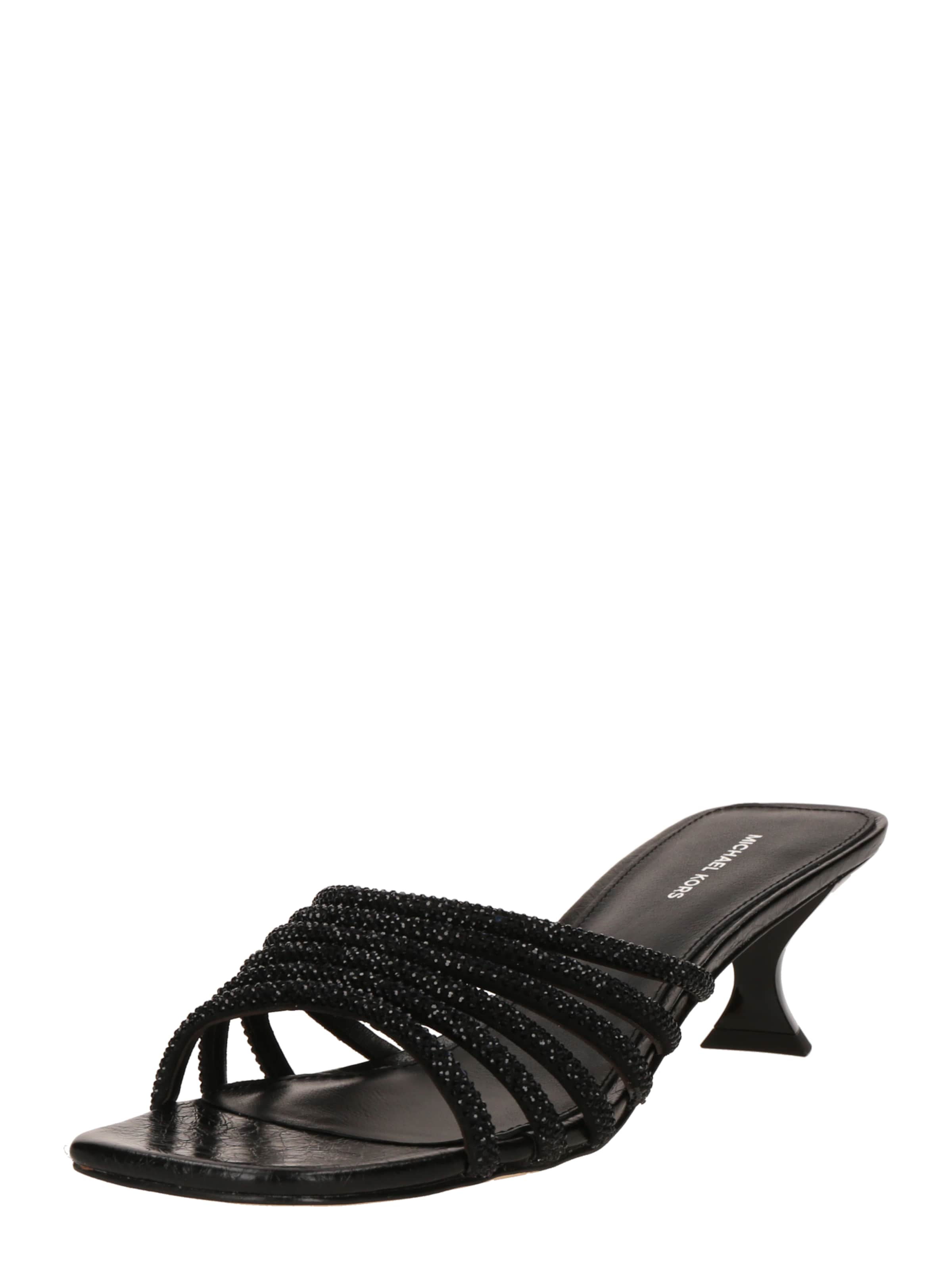 MICHAEL Michael Kors - Sapato aberto 'HAISLEY' em preto: frente