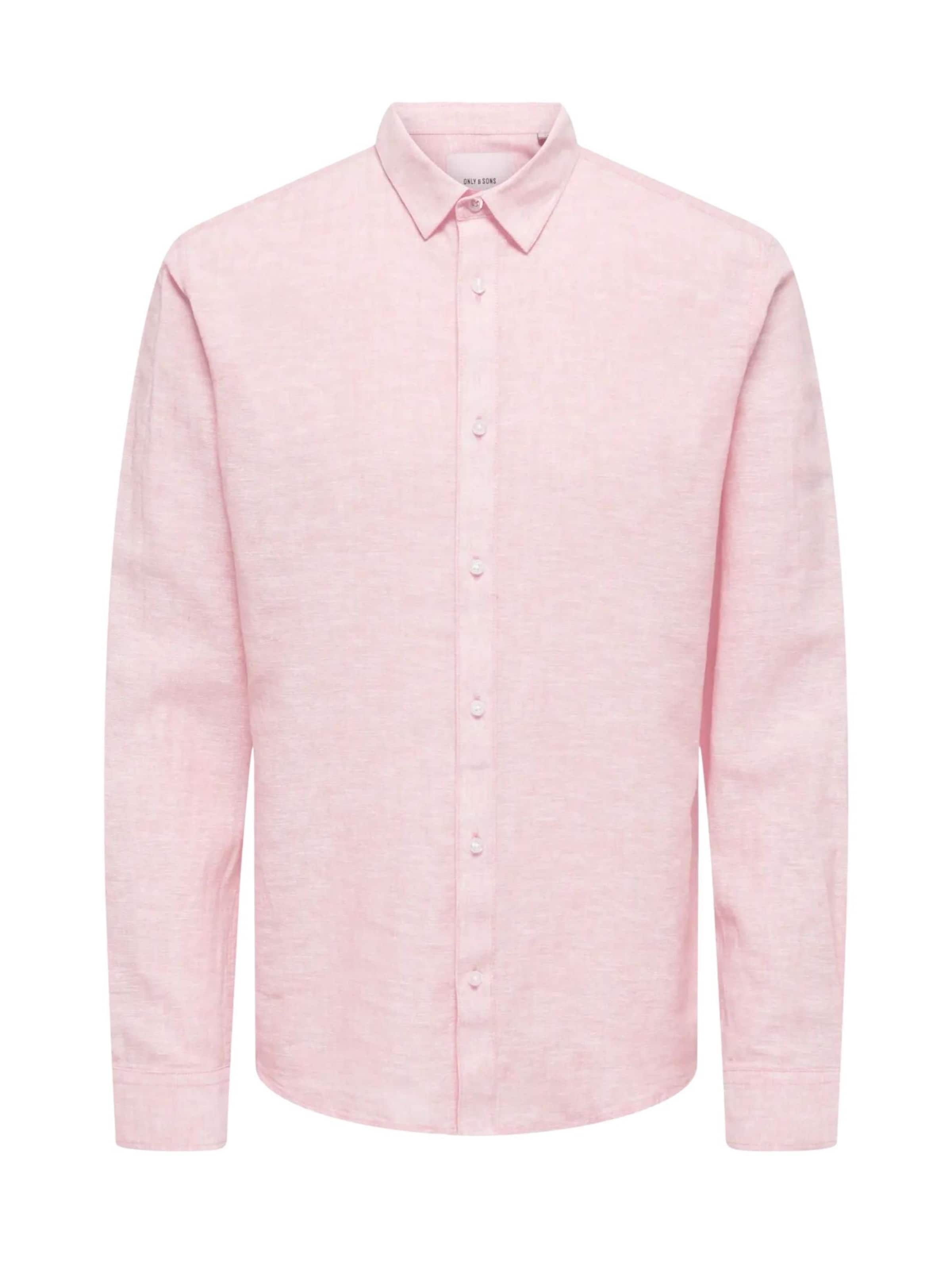 Only & Sons Button Up Shirt 'ONSCaiden' in Pink: front