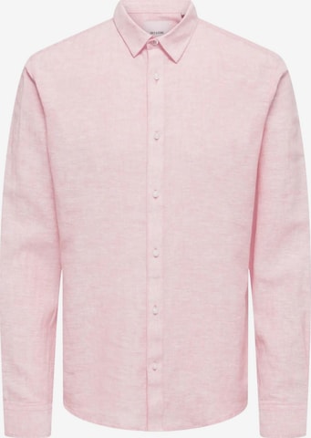 Only & Sons Button Up Shirt 'ONSCaiden' in Pink: front