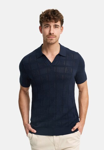 T-Shirt ' INTryto' INDICODE JEANS en bleu : devant