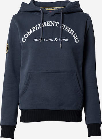 Derbe Sweatshirt 'Compliment' in Blue: front