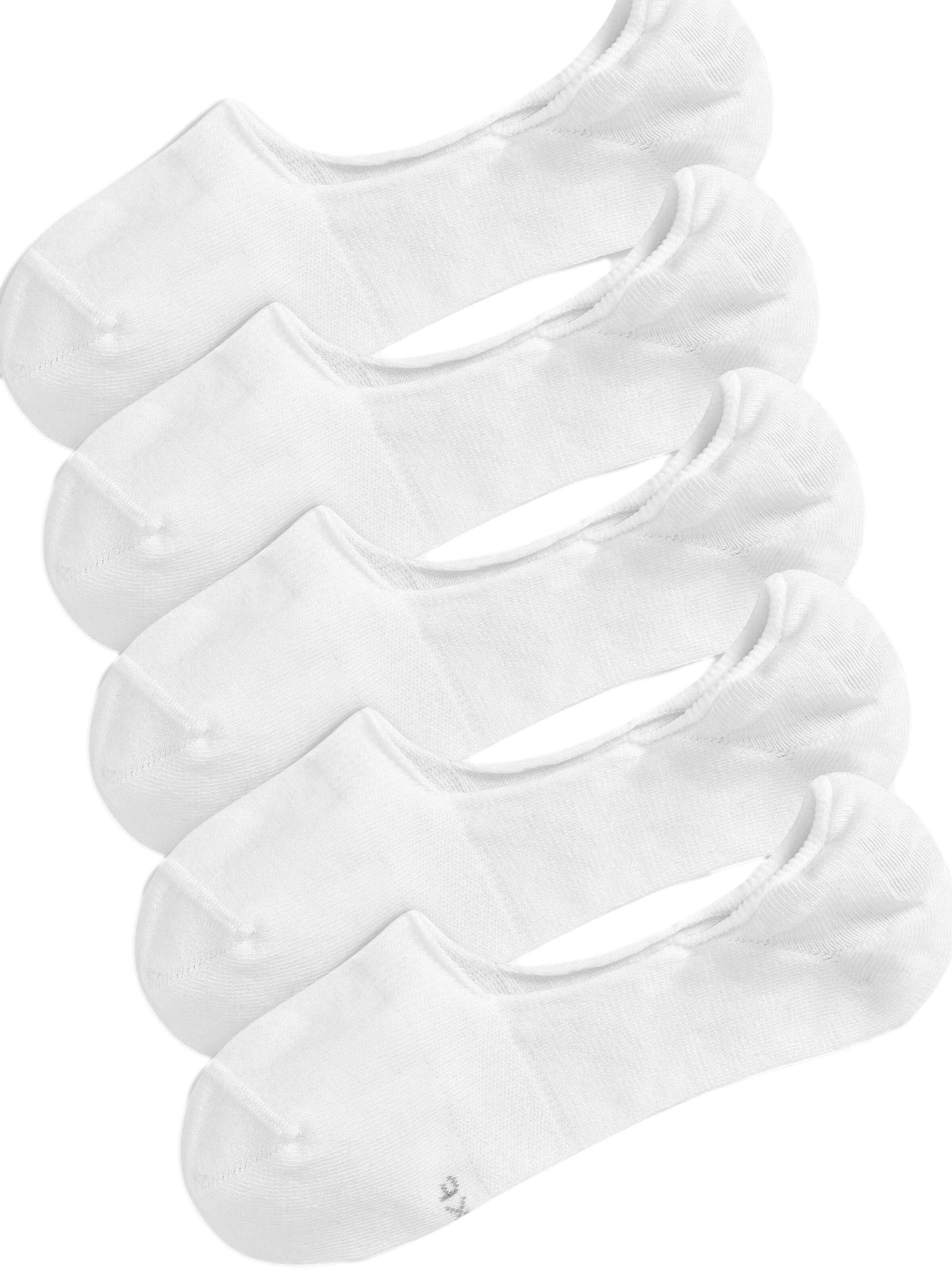 Next Дамски чорапи тип терлици в бяло: отпред