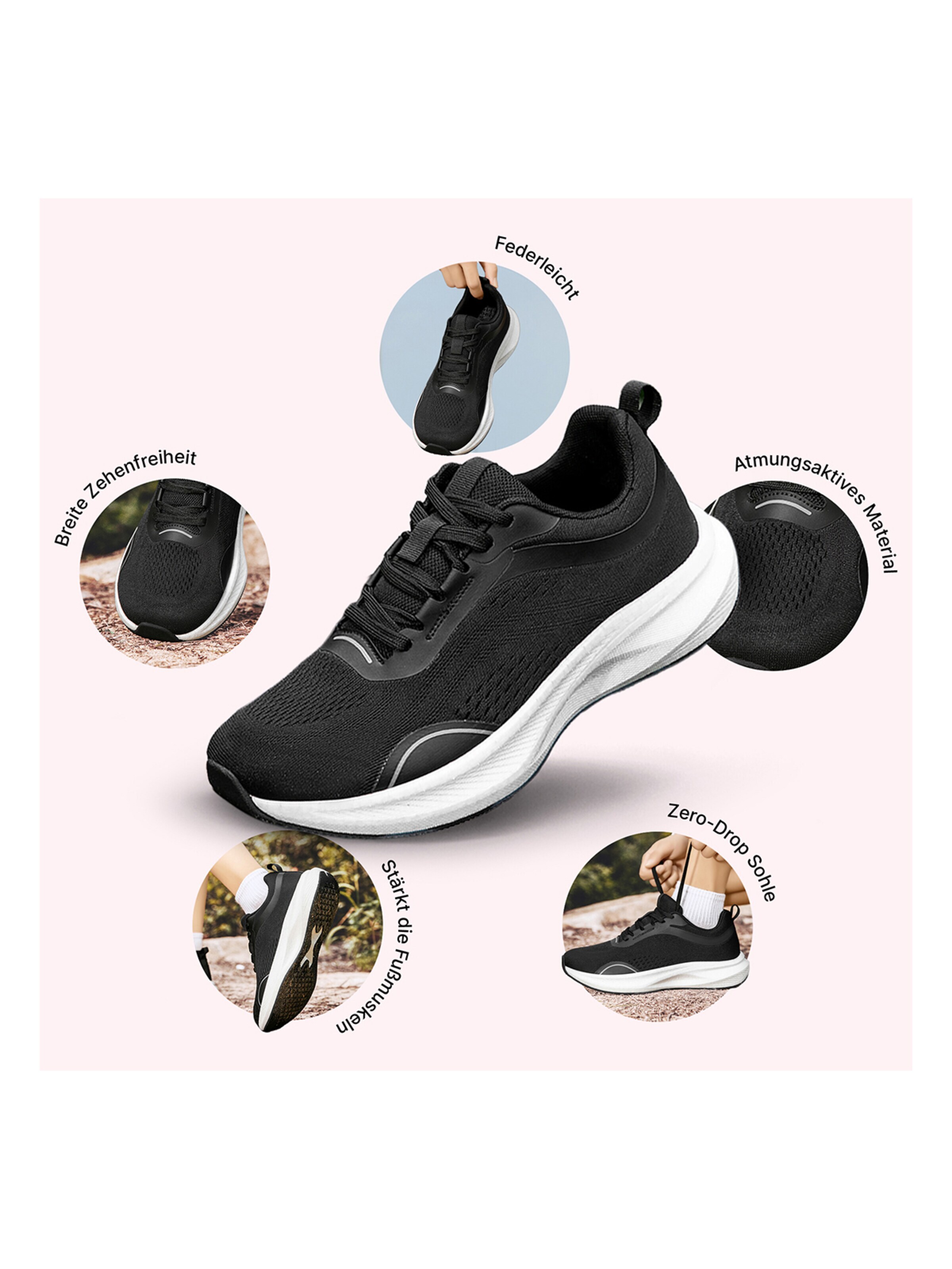 DOTALES Sneaker low 'DOTALES - EverStep'‌‌‌‌ in Schwarz