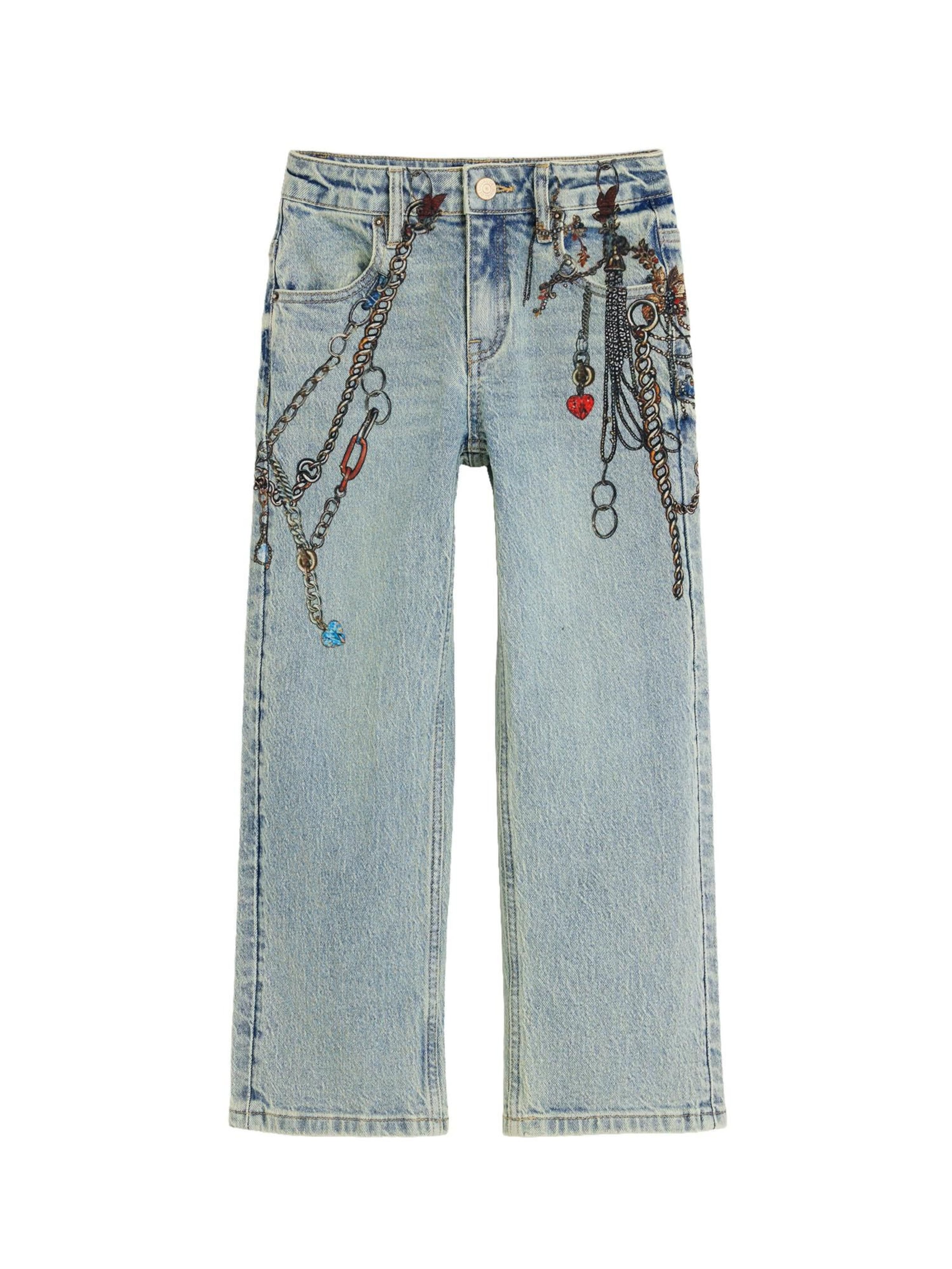 Desigual Regular Jeans in Blau: Vorderseite
