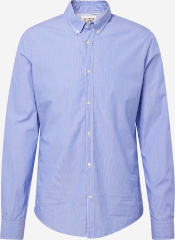 SCOTCH & SODA Regular fit Button Up Shirt 'Essential' in Blue: front