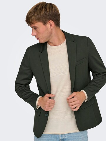 Only & Sons - Ajuste estrecho Chaqueta saco 'MARK' en verde