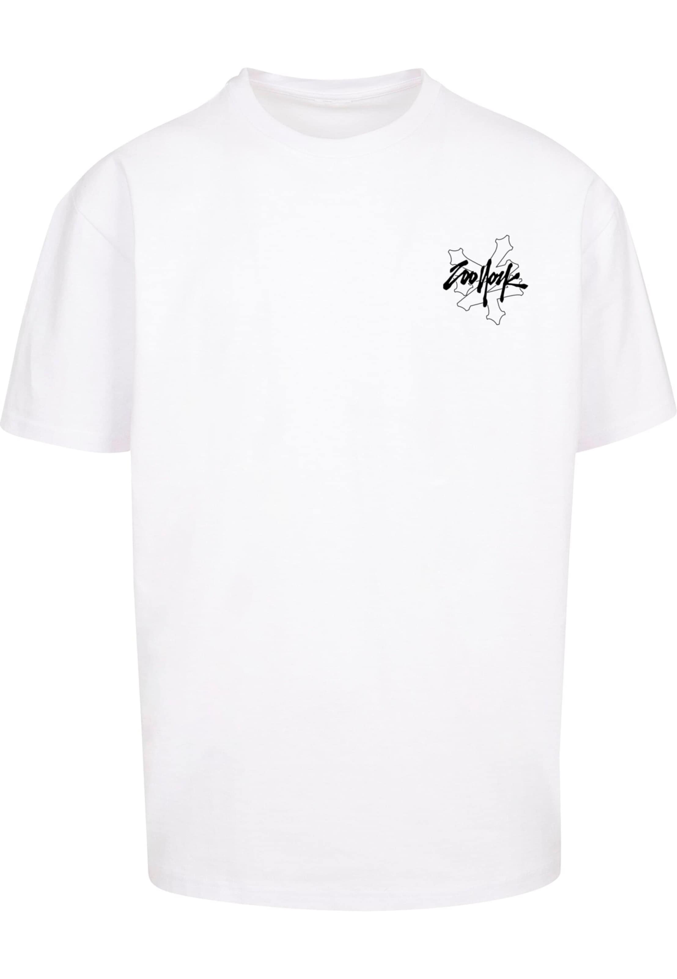ZOO YORK Tričko 'City Tags' – bílá: přední strana