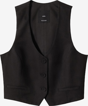 Gilet 'WAISTCOAT PEDRITO' MANGO en noir : devant