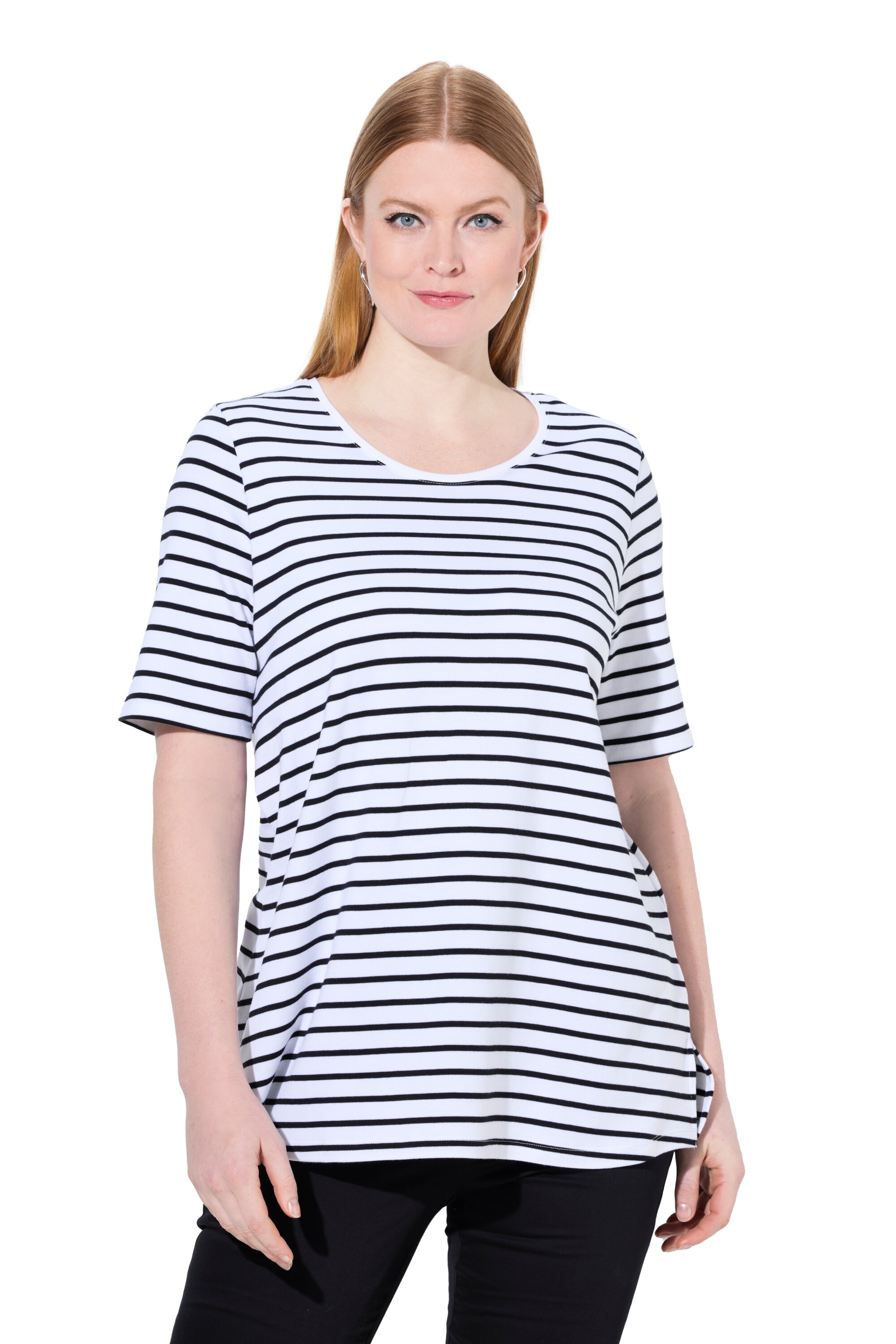 Ulla Popken Shirt in Wit: voorkant