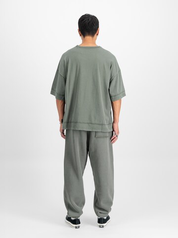 ALPHA INDUSTRIES Loosefit Hose 'Open Edge' in Grün