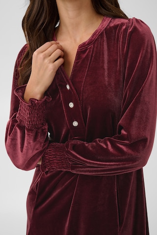 CULTURE - Vestido 'HANANNA ZOE' em vermelho