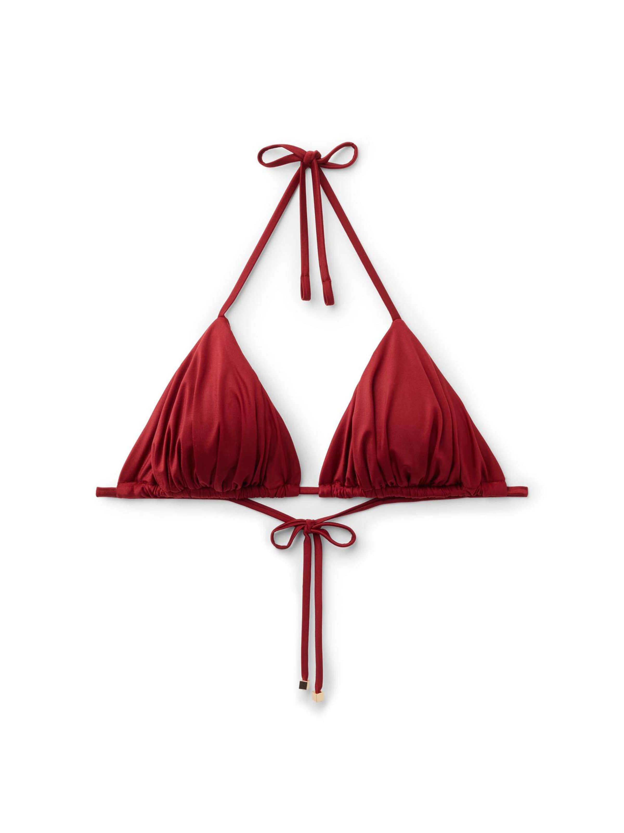 CALZEDONIA Triangle Bikini Top in Red: front